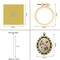4 Packs Embroidery Necklace Kits, Embroidery Pendant Kit Mini Cross Stitch Kit with 4 Hoops, Necklace, Pendant, Stamped Pattern Cloth, Instructions, etc., Embroidery Kits for Adults